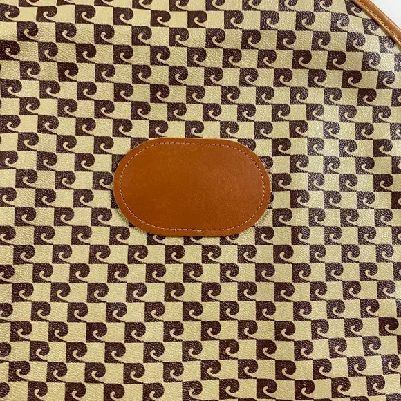 Vintage Pierre Cardin Monogram Garment Bag Tote Luggage Travel - Picture 6 of 12